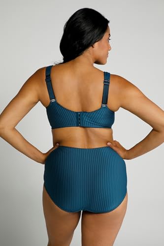 Ulla Popken Reggiseno In Rilievo, Coppa C-G, 50, Nero, 14F Donna - 6