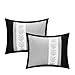 Chic Home 8-Piece Embroidery Comforter Set, King, Livingston Black