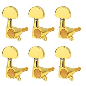 milisten 6 Stuks Ukelele Tuner Peg Linker Stemknop Bas Stemmachines Vergrendelende Tuners Gitaar Snaar Tuning Pin Gitaarpinnen Stemknoppen Voor Gitaar Stemsleutels Cajon Afstemmen