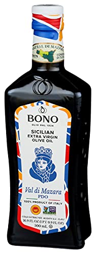 Bono Sicilian Certified Pdo Val Di Mazara Extra Virgin Olive Oil - 16.9 Oz #TOP3