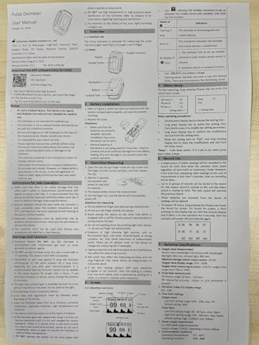 Vibeat S5-VB-20220622 Fingertip Pulse Oximeter thumb #7