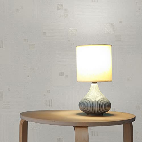 TADESSI M1-No.2444 Papier peint intissé style rétro Blanc