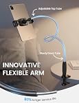 Lamicall Gooseneck Porte-comprimé pour lit - [Tube à ruban sans effort] Support de tablette pour bras flexible, réglable iPad Support pour lit, support de pince de bureau pour 4.7-13" iPad, Kindle, Commutateur, Galaxy, iPhone