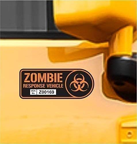Zombie Response Vehicle Sticker Set Vinyl Decal Car Truck SUV Decal Badge Halloween - Image 4