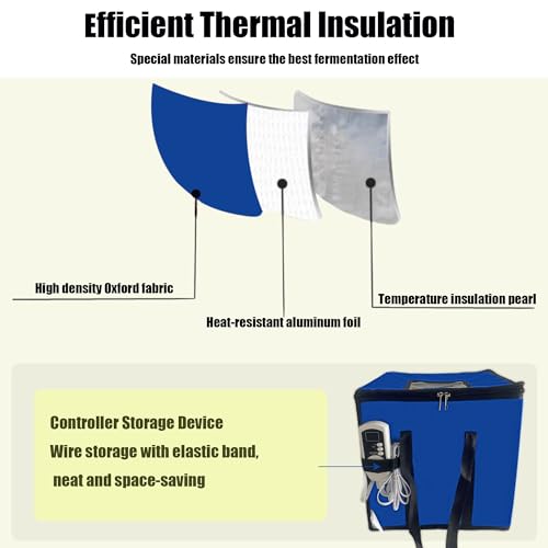 Caja plegable con control de temperatura precisa para fermentar masa madre 4
