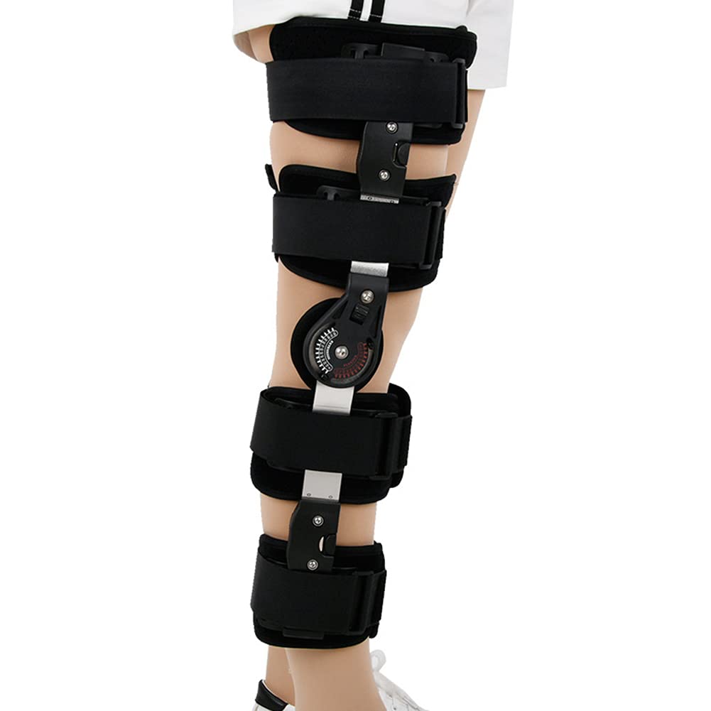 Ortesis de rodilla con bisagra Rodillera postoperatoria, rodillera con bisagras La rodillera con bisagras limita la flexión y la extensión para recuperar lesiones de rodilla, MCL y lágrimas, y menisc