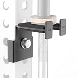 Rack Mounted Olympic Barbell Holder for 3x3 Power Racks, No Drilling Required – Heavy-Duty Steel Storage with Protective Padding, Fits 5/8''-1'' Holes – Space-Saving Gym Equipment