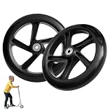 2 ruote di ricambio per scooter da 200 mm, con cuscinetti a sfera ABEC 7, ruote per monopattino, antiscivolo, funzionamento silenzioso, universale, per la maggior parte dei carrelli Wagon Roller Cart