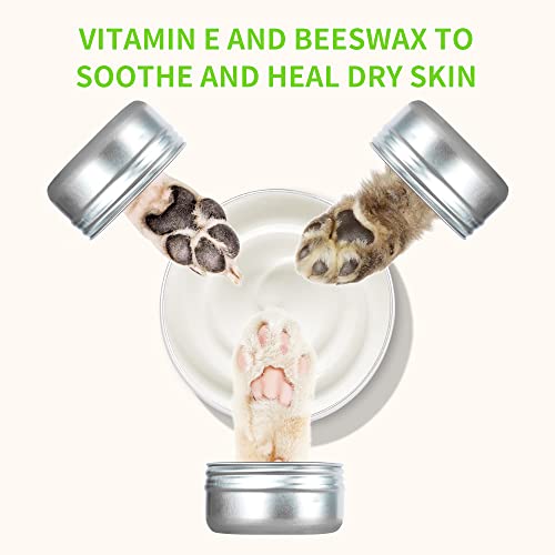 Famous Dog Paw Balm Paw Protection For Extreme Weather Season Conditions,Against Dryness,Heals Repairs Pet Paws And Noses From Heat And Cold, 1.6 Oz Natural Ingredients Dog Paw Wax #TOP1
