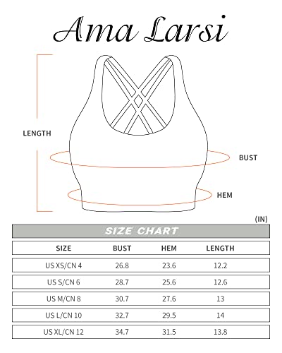Ama Larsi Strappy Sports Bra For Women High Impact Sexy Crisscross Back Wirefree Padded Workout Yoga Bra Bright Blue #TOP5