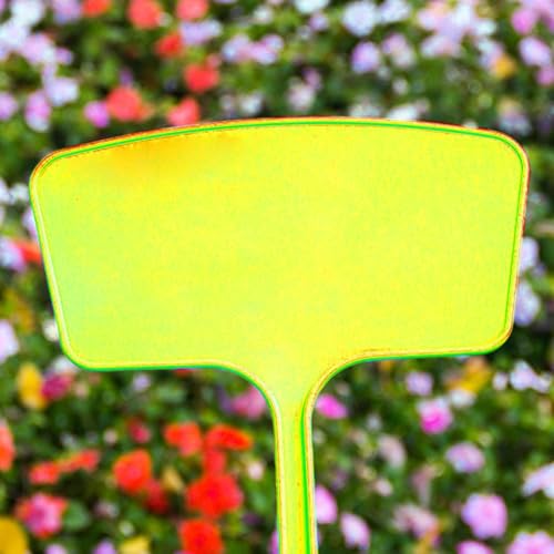 Lot de 50 étiquettes en plastique pour plantes de 20 cm, étiquettes réutilisables pour parcelle de légumes et identificateurs de plantes de serre, étiquettes d'extérieur réutilisables (jaune) – vue 3