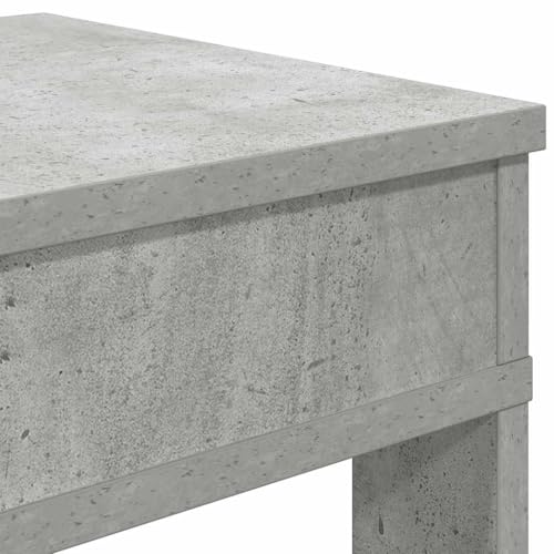 Zapatero de madera gris hormigón con varios compartimentos de diseño 8