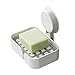No Drilling Soap Dish with Drain, Adhesive Wall Mounted Plastic Shower Soap Tray, Rectangular Soap Holder for Bathroom Kitchen Sink Bathtub by COAWG