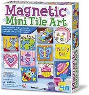 4M Magnetic Mini Tile Art - DIY Paint Arts & Crafts Magnet Kit