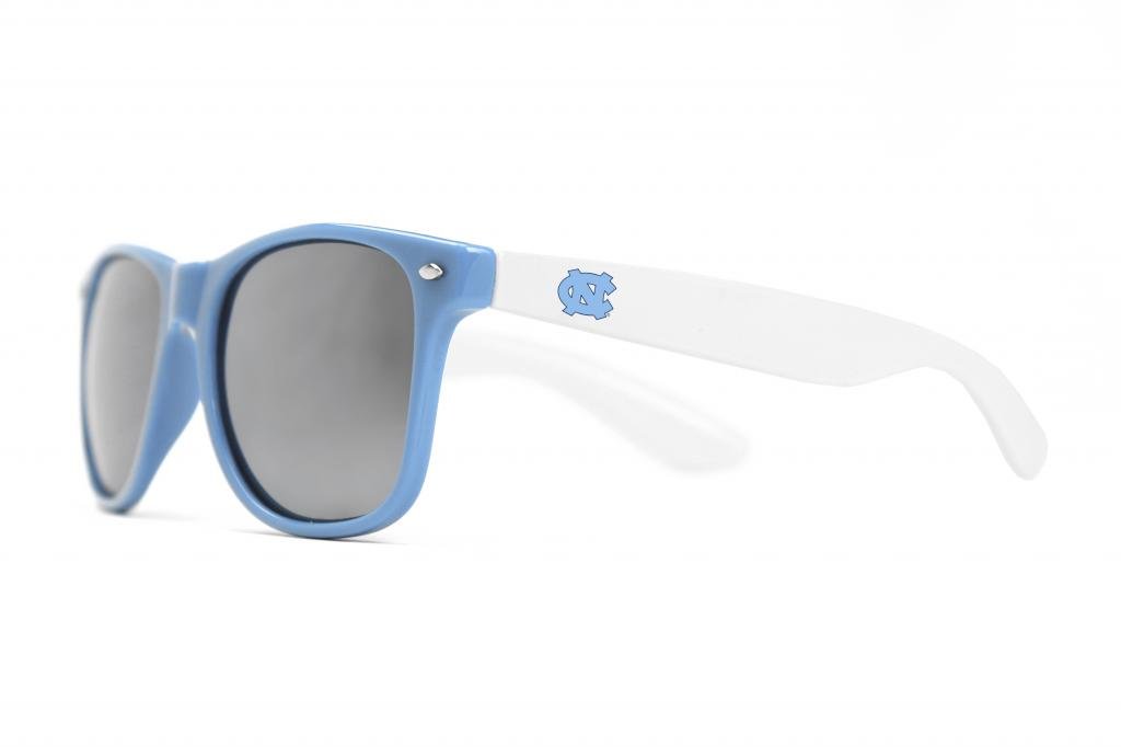 Society43 NCAA North Carolina Tar Heels UNC-1 Frame Silver Lenses Sunglasses, One Size, Blue