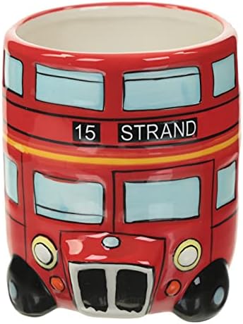 Puckator London Red Routemaster Bus Ceramic Shaped Mug, Tea Coffee Hot Drinks, Decorative Gift Box, Home Kitchen Office Height 10cm Width 13.5cm Depth 8.5cm