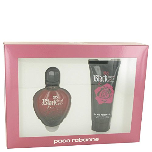 Black Xs By Paco Rabanne Gift Set -- 2.7 Oz Eau De Toilette Spray + 3.4 Oz Body Lotion