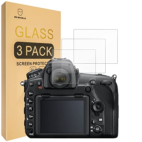 Mr.Shield [3-Pack] Screen Protector For Nikon D850 D810 D780 D750 D500 D7200 D7100 DSLR Camera [Tempered Glass] [Japan Glass with 9H Hardness] Screen Protector