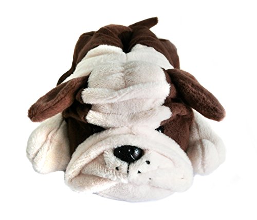 Onmygogo Fuzzy Winter Animal Slippers For Men And Kid, Bull Dogs (8-10.5 D(M) Us, Coffee) #TOP3