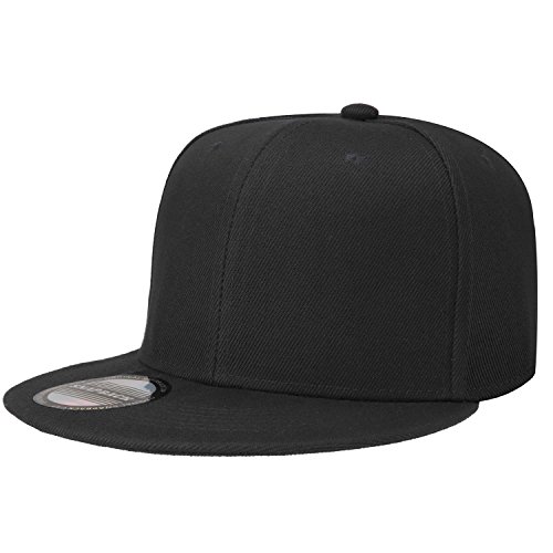 Image of Falari Wholesale 12 Pack Snapback Hat Cap Hip Hop Style Flat Bill Blank Solid Color Adjustable Size
