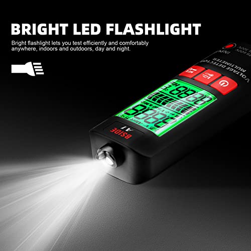 3 In 1 Fully Automatic Anti-Burn Intelligent Digital Multimeter, Dc/Ac Non Contact Voltage Tester With Buzzing, Auto Senses Zero/Fire Wires, Smart Voltage Detector For Voltage, Current, Resistance #TOP4