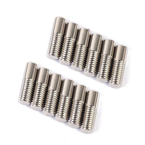 FUNOMOCYA 12個 ピックアップ ナット セット ネジ ギター ポール ネジ シルバー