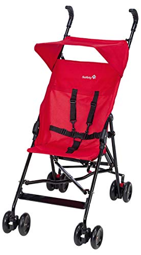 Safety 1St 11828850, Passeggino Ultra Compatto e Leggero Pieghevole da Viaggio con Chiusura Ombrello e Capottina, Rosso (Plain Red)