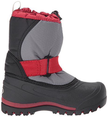 Northside Kids' Zephyr Snow Boot, Charcoal/Red, Size 3 Medium Us Little Kid #TOP5
