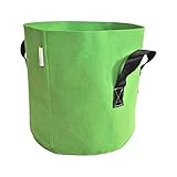 Bootstrap Farmer Grow Bags 7 Gallon, Green 10 Pack, Colored Fabric Pot for Peppers, Potatoes, Tomatoes and Plants