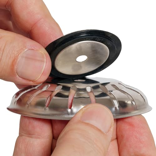 Siebkörbchen Lippendichtung, 2 Stück, Ø 43 x 27 mm, universal Gummidichtung in Schwarz, Ersatz Dichtring Set Spüle Küche Abfluss, Spülbecken Dichtungsring Abflusssieb, Siebkorb Dichtung Ablauf Ventil