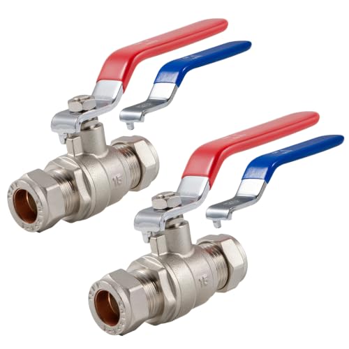 Image of VANCOCO 2 Pack 15mm Compression Isolation Shut Off Valve