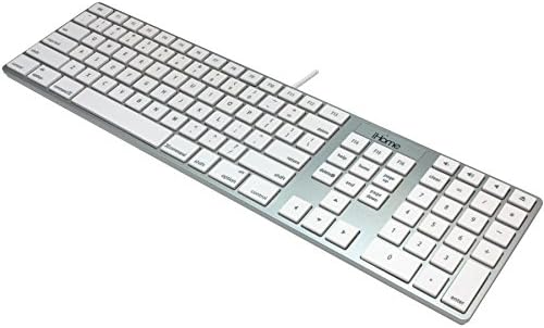 iHome Full Size Mac Keyboard - Apple IOS Mac iMac Windows Desktop PC Laptop - Wired