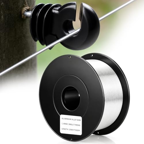 Gisafai 2000 ft 17 Gauge Aluminum Wire for Electric Fencing