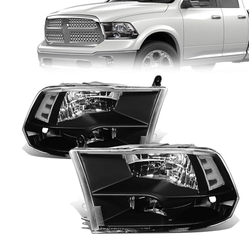QLLUYTR Front Headlight Assembly for 2009-2018 Ram 1500