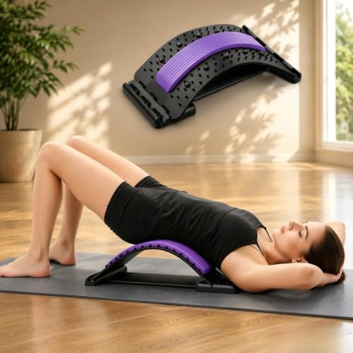 CivièRe Lombaire De Massage Par Acupuncture Et ThéRapie MagnéTique, Civiere Lombaire de Massage, Masseurs Pour Le Dos, Correcteur De Posture Et Support Lombaire 3 Niveaux，C