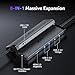 Acer 8 in 1 USB C Hub 10Gbps, USBC to HDMI Adapter 4K@60Hz, 2×USB-C 3.2, 2×USB A 3.0 Data Transfer, 100W PD Port Type C Multiport Splitter with SD/TF Card Reader, for Laptop, PC, Desktop, iPad Pro