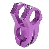  banapo Potence Courte de vélo, Potence de vélo Accessoires de vélo Riser de Guidon pour Atelier de réparation de vélos(Violet)