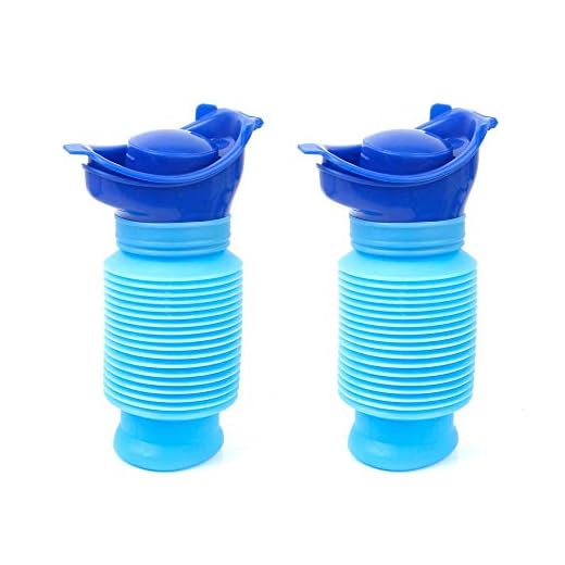 Mu Mianhua 2 confezioni di orinatoio di emergenza da viaggio, termoretraibile, portatile, portatile, vasino portatile per adulti (750 ml)