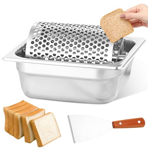 Butterroller Edelstahl Langlebiger Butterverteiler mit Butterstreurad und Spachtel, 1L Butterspender mit Ständer wiederverwendbar Butter Applikator für Grill, Küche, Restaurant, Brot, Steaks