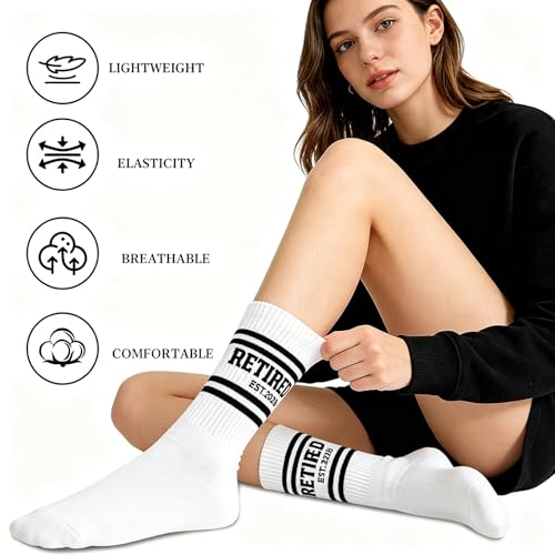 Skdgih Retirement Gifts for Men Women, Funny Embroidered Retired Socks Est 2026, Retirement Party & Farewell Gift for Coworker, Dad, Mom, Boss,Teacher, Nurse — view 4