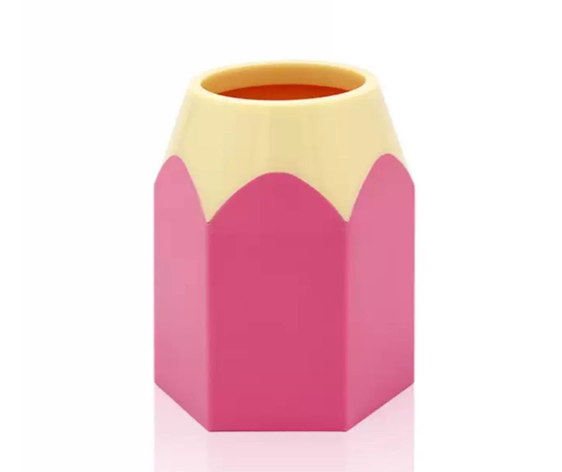 SPHTOEO Pencil Shaped Pen Holders Pencil Storage Organizer Cute Desktop Pen Cup Colorful Vase Pencil Pot Cartoon Stationery Rack Classroom Home Office Supplies Desktop Decor