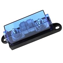 250VDC 300A IR10KA Class T Fuse Holder Fuse Block 300Amp for Inverters and Car Stereos as Well as High Power Appliances in RVs, Boats, Cars, Trucks