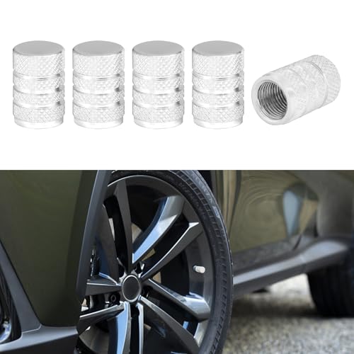 5PCS Tire Valve Stem Caps, Tire Caps, Anodized Aluminum Vehicle Wheel Air Valve Cover Set, Universal Dustproof Car Stem Covers Accessories Suitable for Most Vehicles Bikes Motorcycles