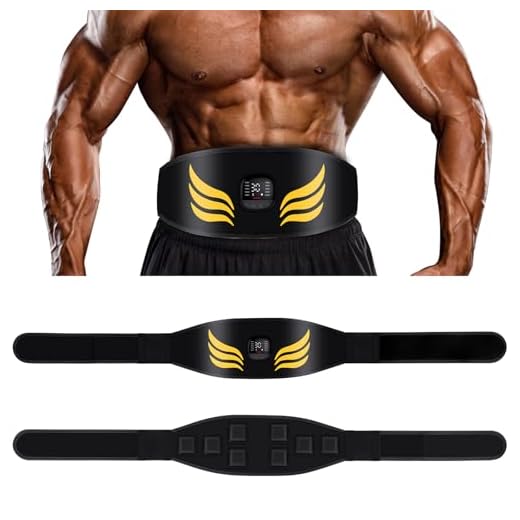 Relassy Electroestimulador Abdominal,Electroestimulador Muscular Recargable por USB,EMS Estimulador Muscula 10 Modos y 30 Intensidades, Ajustable,para Abdomen,para Hombres,Mujeres