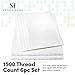 Dobby Stripe Queen Sheets - 6 Piece 1500 Supreme Collection Fine Brushed Microfiber Deep Pocket Queen Sheet Set Bedding - 2 Extra Pillow Cases, Great Value, Queen, Dobby White