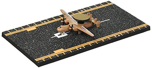 Hot Wings Planes E2C Hawkeye With Connectible Runway Die Cast Plane,Grey #TOP9