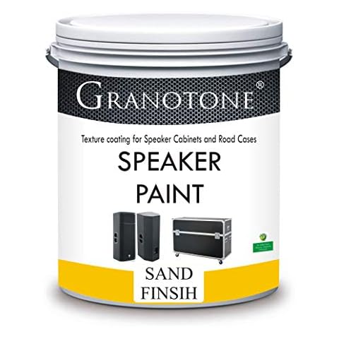 GRANOTONE Sand Finish Speaker Paint Texture Coating for Speaker Cabinets, Road Cases, Metal & Furniture | Water-Based Formula | Versatile Textured Coating | 1 Quart Size Cover