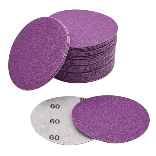 3 Inch Sanding Disc 50Pcs, 60 Grit Wet Dry Sandpaper