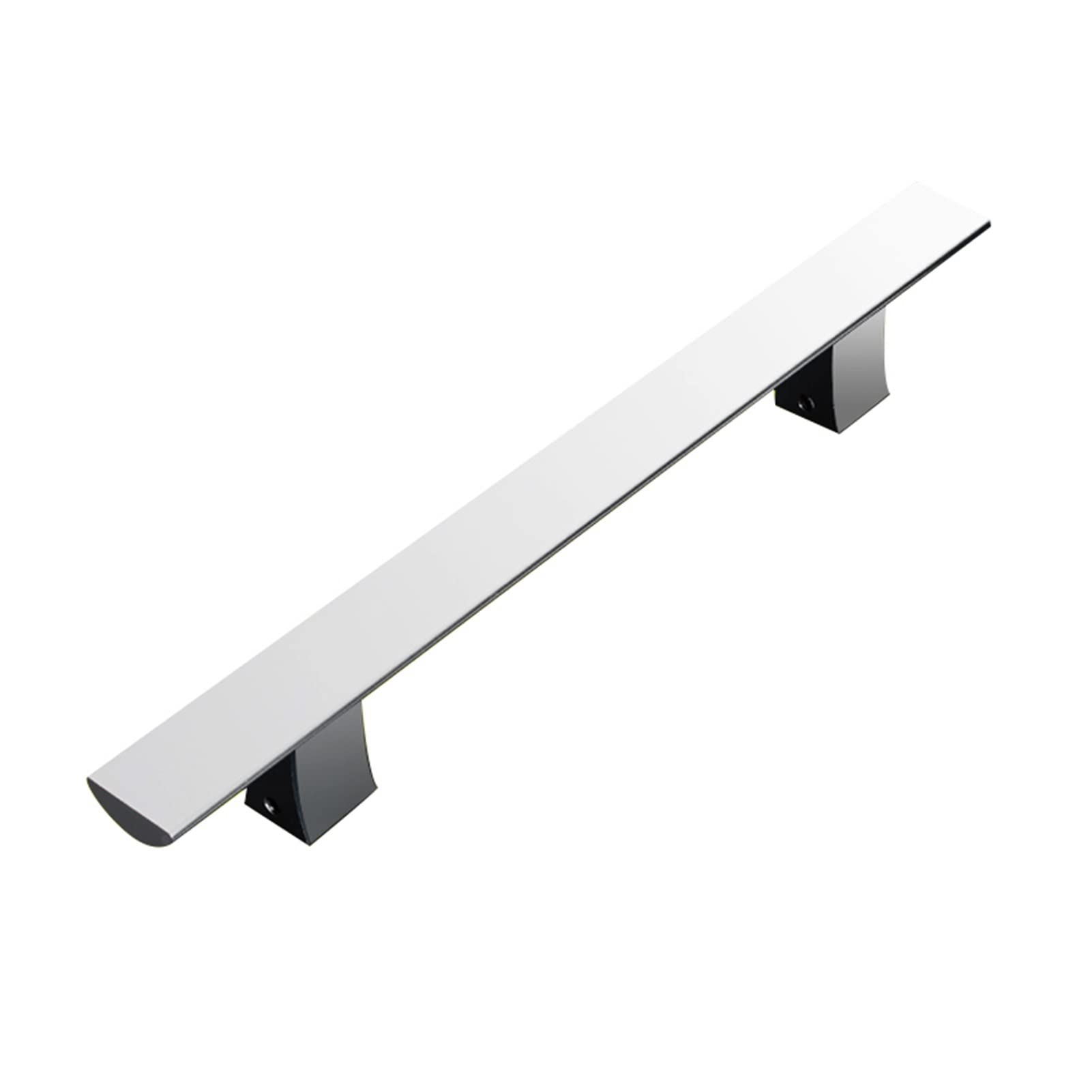 ZXQUEGF Wysokiej jakości aluminiowe gładkie polerowane klamki drzwi przesuwnych, współczesne zestawy uchwytów do szopy garażowej, antykorozyjne (40 cm (16"))