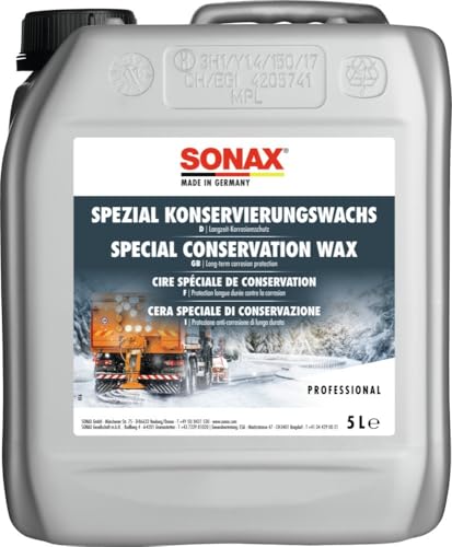Sonax cire de conservation spéciale 5 l pour éliminer les micro-rayures et la rouille